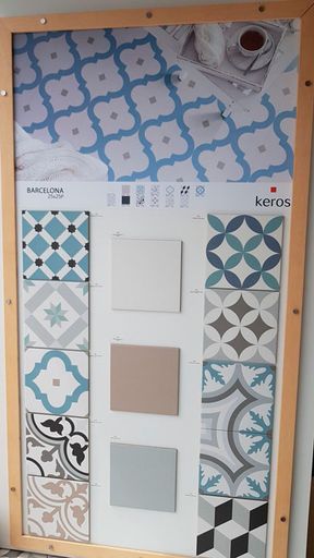 Pérez Lupión azulejos de diferentes colores 